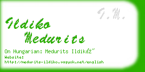 ildiko medurits business card